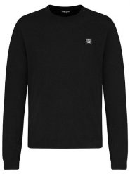 Sublevel Sweter w kolorze czarnym rozmiar: M. Czarne swetry nierozpinane Sublevel, m, z aplikacjami, ze skóry, bez kołnierzyka, bez ramiączek. Za 118.56 zł.