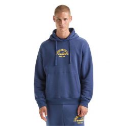 Bluza DIADORA HOODIE 1948 ATHL. CLUB. Niebieskie bluzy Diadora, m, bez wzorów, bez kaptura. Za 199.99 zł.