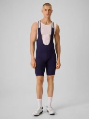 4F Spodenki kolarskie z żelową wkładką męskie - granatowe XXL. Niebieskie spodenki rowerowe 4F, m, bez wzorów, z materiału. Za 279.99 zł.