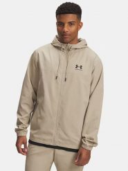 Under Armour Kurtka przeciwwiatrowa "Rival" w kolorze beżowym rozmiar: XXL. Brązowe kurtki outdoor i hardshell Under Armour, xxl, bez wzorów, bez kaptura. Za 148.96 zł.