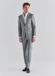 PAKO LORENTE – Szare spodnie garniturowe P21WF-6G-070-S. Szare eleganckie spodnie Pako Lorente, na komunię, na lato, m, eleganckie. Za 99.99 zł.