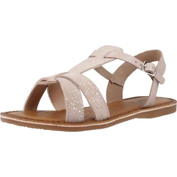 Sandały GEOX J SANDAL EOLIE G. Rose. Czerwone sandały Geox, ze skóry, bez zapięcia. W wyprzedaży za 211.50 zł.