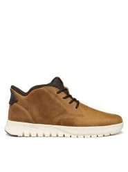 Geox Sneakersy U Flextride Plus U56MAB 000FF C6002 Brązowy. Brązowe buty sportowe casual Geox, bez wzorów, ze skóry, bez zapięcia. Za 379.99 zł.