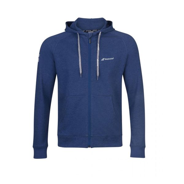 Bluza tenisowa męska Babolat Exercise Hood Jacket estate blue S. Niebieskie bluzy z kapturem BABOLAT, m, bez wzorów, z bawełny, z kapturem. Za 209.00 zł.