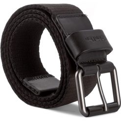 Pasek Męski CALVIN KLEIN - Wax Webbing Belt K50K502278 80 001. Czarne paski CALVIN KLEIN, bez wzorów, z materiału. W wyprzedaży za 139.00 zł.