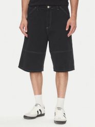 Jack&Jones Szorty materiałowe Owen 12278222 Czarny Baggy Fit. Czarne szorty Jack&Jones, m, bez wzorów, z bawełny. Za 129.99 zł.