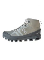 ON RUNNING Botki turystyczne "Cloudrock Waterproof 1" w kolorze khaki rozmiar: 42,5. Brązowe buty do biegania On Running, bez wzorów, bez zapięcia, outdoorowe. Za 543.90 zł.