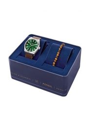 Fossil Zegarek FS6080SET Brązowy. Brązowe, analogowe zegarki Fossil. Za 979.99 zł.