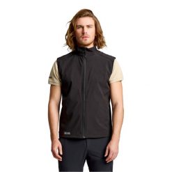 Kamizelka Softshellowa Slam Act Dorosłych. Czarne kamizelki sportowe SLAM, m, bez wzorów, z jersey, z kapturem. Za 532.99 zł.