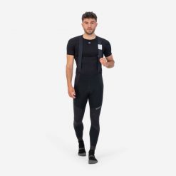 Spodnie rowerowe męskie Rogelli Artico, softshellowe z wkładką żelową. Czarne spodenki rowerowe Rogelli, m, bez wzorów, rowerowe. Za 388.00 zł.
