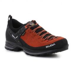 Buty trekkingowe męskie Salewa MS Mtn Trainer 2 Gtx. Brązowe buty turystyczne Salewa, bez wzorów, z gore-texu, przed kostkę, bez zapięcia, trekkingowe, gore-tex. Za 1,076.00 zł.