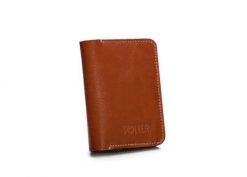 Skórzany cienki portfel męski z bilonówką SOLIER SW16 SLIM brąz. Brązowe portfele bez wzorów, z materiału. Za 95.00 zł.