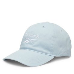 Czapka z daszkiem Reebok. Niebieskie czapki z daszkiem Reebok, bez wzorów. Za 79.99 zł.