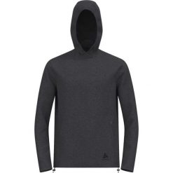Bluza z kapturem do biegania męska Odlo Active 365 knit hoody. Szare bluzy z kapturem ODLO, l, bez wzorów, z bawełny, z kapturem. Za 419.60 zł.