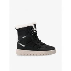 Buty zimowe Viking Footwear Fleek Warm GTX Zip. Czarne buty trekkingowe Viking, na zimę, bez wzorów, bez zapięcia. Za 366.99 zł.