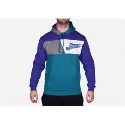 Bluza sportowa męska Mitchell & Ness Utah Jazz. Fioletowe bluzy z kapturem Mitchell & Ness, m, bez wzorów, z kapturem. Za 521.00 zł.