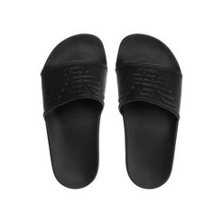 Klapki basenowe dla dorosłych Emporio Armani Beachwear. Czarne klapki Emporio Armani Connected. W wyprzedaży za 253.15 zł.