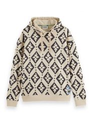 Scotch & Soda Bluza w kolorze beżowo-czarnym rozmiar: XL. Brązowe bluzy z kapturem Scotch & Soda, xl, bez wzorów, z bawełny, z kapturem. Za 272.31 zł.