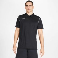 Koszulka do piłki nożnej męska Nike Polo Park 20. Białe koszulki polo sportowe Nike, m, bez wzorów, bez kołnierzyka, bez ramiączek, do piłki nożnej. Za 206.00 zł.