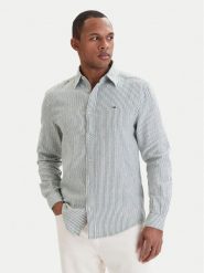 Tommy Jeans Koszula DM0DM22755 Zielony Regular Fit. Zielone koszule Tommy Jeans, m, bez wzorów, z bawełny, bez kołnierzyka, bez ramiączek. Za 409.99 zł.