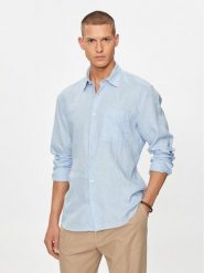 Marc O'Polo Koszula M23 7428 42318 Niebieski Regular Fit. Niebieskie koszule Marc O'Polo, m, bez wzorów, ze lnu, bez kołnierzyka, bez ramiączek. Za 449.99 zł.