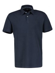 Lerros Koszulka polo w kolorze granatowym rozmiar: XXL. Niebieskie koszulki polo Lerros, xxl, bez wzorów, z bawełny, bez kołnierzyka, bez ramiączek. Za 84.01 zł.