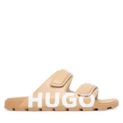 Klapki HUGO. Brązowe klapki Hugo. Za 339.99 zł.