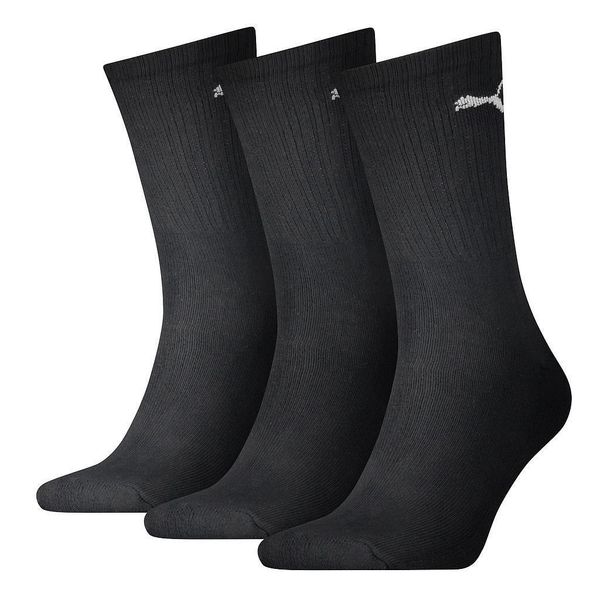Skarpetki Puma Sport Lightweight Crew (x3). Czarne skarpetki sportowe Puma, bez wzorów, z bawełny. Za 45.99 zł.