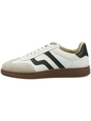 GANT Footwear Skórzane sneakersy "Cuzmo" w kolorze biało-czarno-beżowym rozmiar: 40. Białe buty sportowe casual GANT Footwear, bez wzorów, bez zapięcia. Za 246.53 zł.