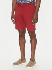 Hechter Paris Szorty materiałowe 26664 151365 Czerwony Regular Fit. Czerwone szorty Hechter Paris, m, bez wzorów, z bawełny. Za 219.99 zł.