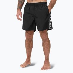 Szorty kąpielowe męskie Pitbull Blackmore. Czarne krótkie spodenki sportowe PITBULL, m, bez wzorów, z materiału. Za 84.99 zł.