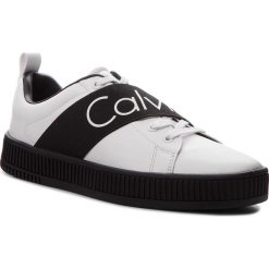 Sneakersy CALVIN KLEIN JEANS - Milton S0500 White/Black. Białe buty sportowe casual marki Calvin Klein Jeans, z jeansu. W wyprzedaży za 319.00 zł.