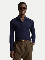Polo Ralph Lauren Sweter 710941104001 Granatowy Regular Fit. Niebieskie swetry rozpinane Polo Ralph Lauren, m, bez wzorów, z wełny, bez kołnierzyka, bez ramiączek. Za 989.99 zł.