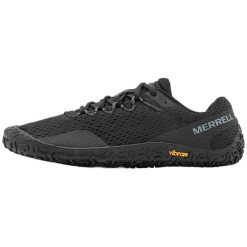 Buty do biegania męskie Merrell Vapor Glove 6. Czarne buty do biegania Merrell, bez wzorów, z syntetyku, bez zapięcia, do biegania. Za 486.00 zł.