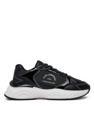 KARL LAGERFELD Sneakersy Komet KL56538A Czarny. Czarne buty sportowe casual KARL LAGERFELD, bez wzorów, z lakierowanej skóry, bez zapięcia. Za 699.99 zł.