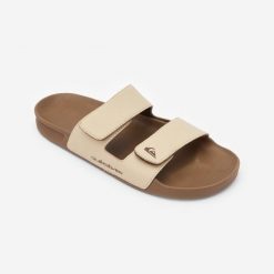 Klapki męskie Quiksilver Rivi. Brązowe klapki Quiksilver, z kauczuku. Za 179.99 zł.