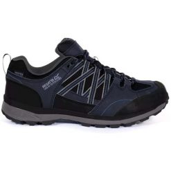Buty trekkingowe dla mężczyzn Regatta SAMARIS II LOW. Czarne trekkingi Regatta, bez wzorów, bez zapięcia. Za 249.99 zł.