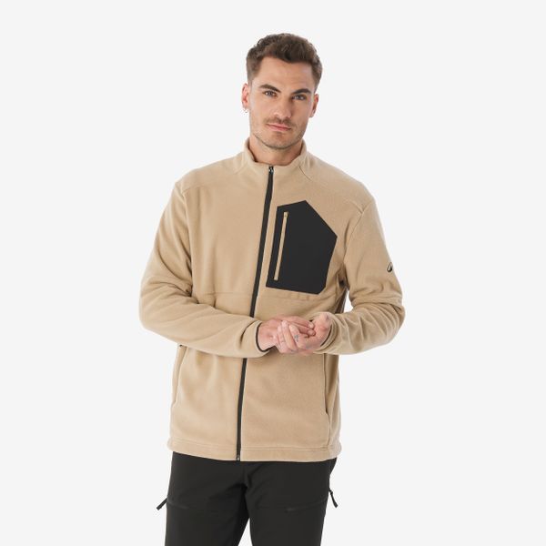 Polar turystyczny męski Quechua MH500 zamek. Brązowe bluzy z polaru QUECHUA, l, bez wzorów, z elastanu, bez kaptura. Za 119.99 zł.