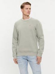 Tommy Jeans Bluza DM0DM09591 Szary Regular Fit. Szare bluzy Tommy Jeans, m, bez wzorów, z bawełny, bez kaptura. Za 379.99 zł.