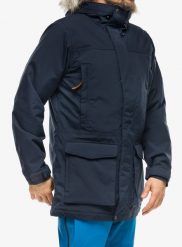 Kurtka zimowa męska Fjallraven Nuuk Lite Parka. Niebieskie kurtki Fjällräven, na jesień, l, bez wzorów, z futra, bez kaptura. Za 1,835.89 zł.