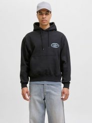 Jack & Jones Bluza w kolorze czarnym rozmiar: L. Czarne bluzy Jack & Jones, l, bez wzorów, z bawełny, z kapturem. Za 171.68 zł.