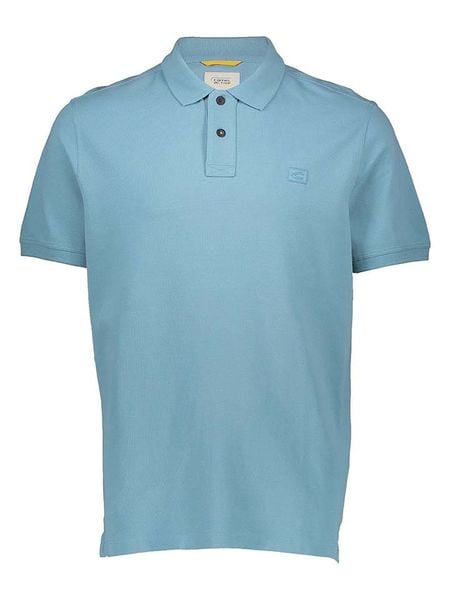 Camel Active Koszulka polo w kolorze błękitnym rozmiar: L. Niebieskie koszulki polo Camel Active, l, bez wzorów, z bawełny, bez kołnierzyka, bez ramiączek. Za 138.70 zł.