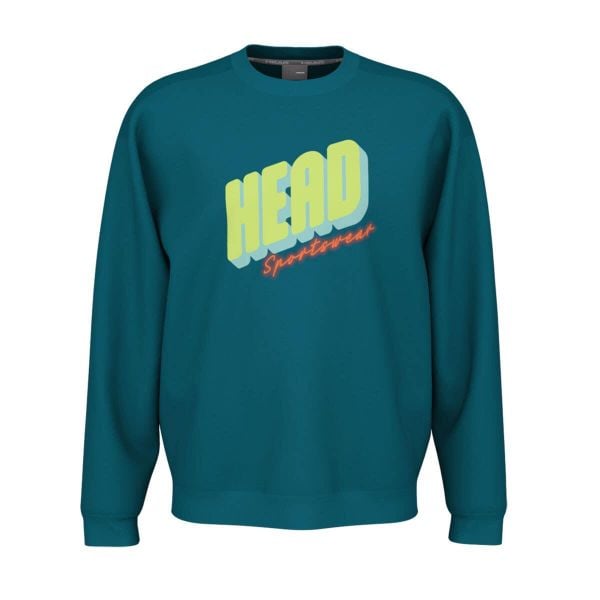 Bluza Head Rally. Niebieskie bluzy Head, bez wzorów, bez kaptura. Za 257.65 zł.