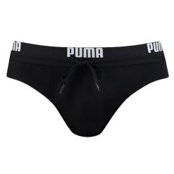 Czarne kąpielówki męskie PUMA. Czarne kąpielówki Puma, m, bez wzorów, z nylonu. Za 100.99 zł.