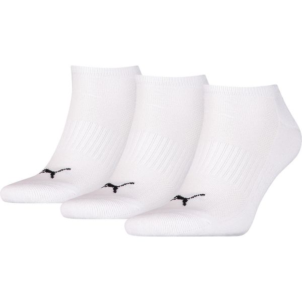Puma Skarpety Cushioned 3-Pack 90794202. Białe skarpety Puma, bez wzorów, z bawełny. Za 55.99 zł.