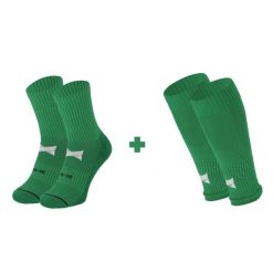 Skarpety piłkarskie + top - 2 x 2 pary. Zielone skarpety Xtreme, bez wzorów, z elastanu. W wyprzedaży za 205.45 zł.