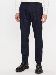 Tommy Hilfiger Chinosy Hampton MW0MW32563 Granatowy Slim Fit. Niebieskie eleganckie spodnie Tommy Hilfiger, m, z syntetyku. Za 699.99 zł.