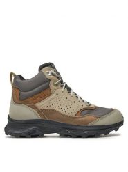 Merrell Trekkingi Speed Solo Mid Wp J037859 Szary. Szare botki sznurowane Merrell, bez wzorów, ze skóry, bez obcasa, bez zapięcia. Za 529.99 zł.