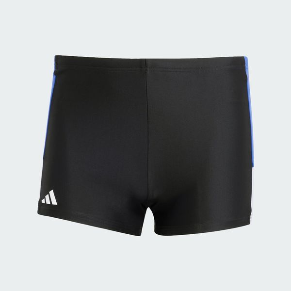 Bokserki Colorblock Swim. Czarne bokserki Adidas, xs, bez wzorów, z materiału. W wyprzedaży za 111.20 zł.