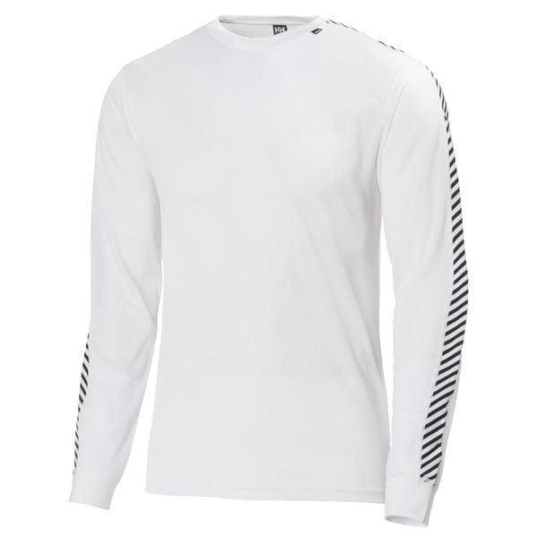 Bluza Helly Hansen lifa stripe crew. Białe bluzy Helly Hansen, m, bez wzorów, bez kaptura. Za 239.00 zł.